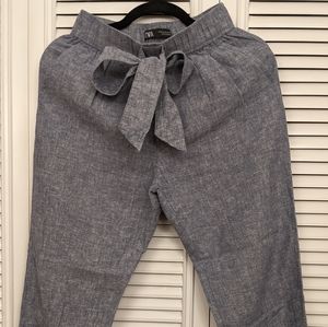 Zara chambray pants